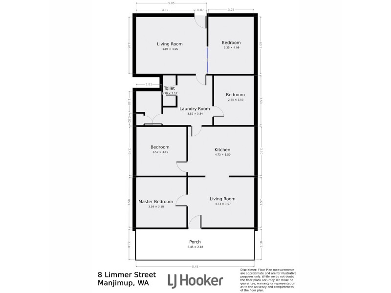 8 Limmer Street, Manjimup WA 6258 Floorplan