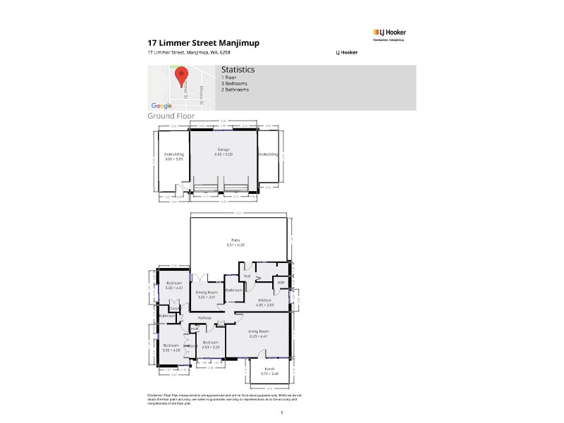 17 Limmer Street, Manjimup WA 6258 Floorplan
