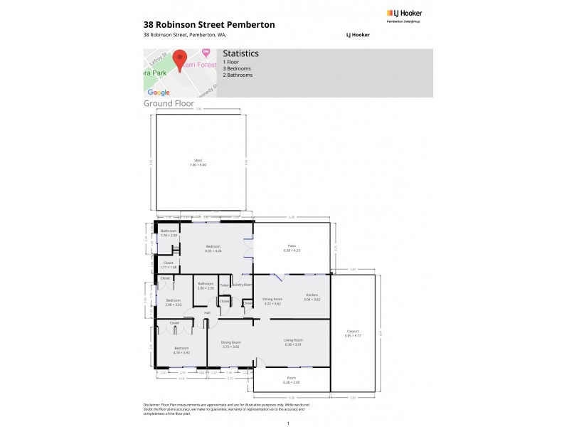 38 Robinson Street, Pemberton WA 6260 Floorplan