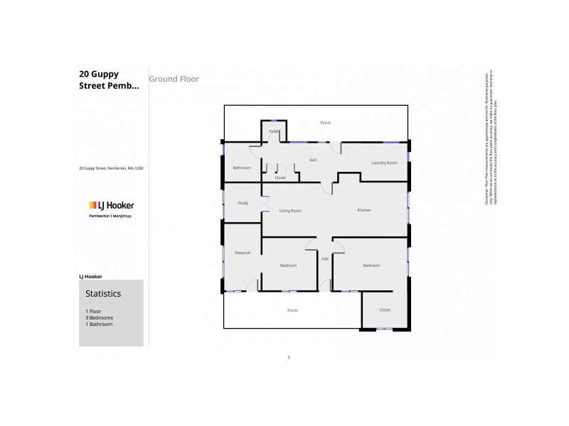 20 Guppy Street, Pemberton WA 6260 Floorplan
