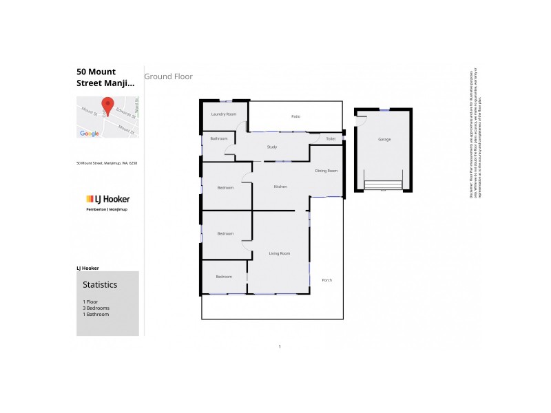 50 Mount Street, Manjimup WA 6258 Floorplan