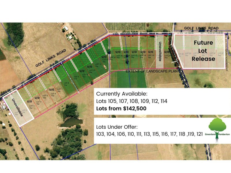 Lot 101-127/ Golf Links Road, Pemberton WA 6260
