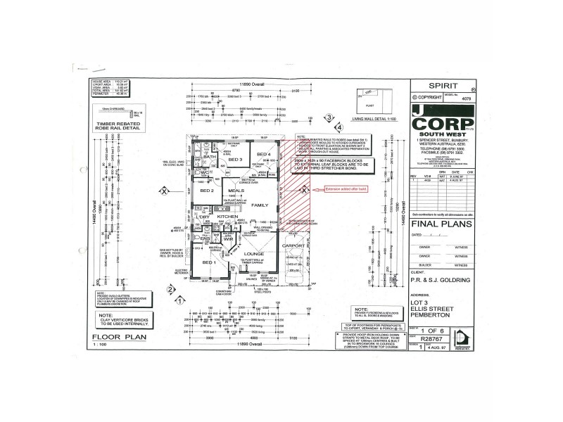 4 Ellis Street, Pemberton WA 6260 Floorplan