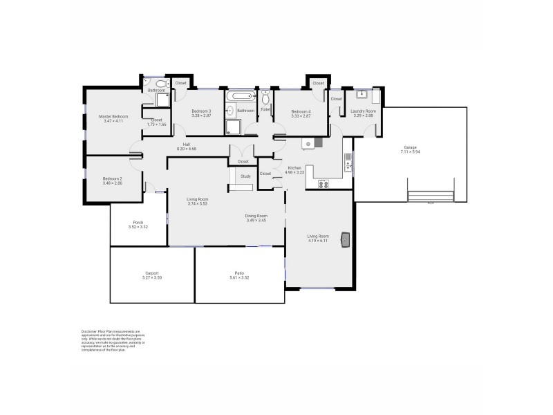 1 Wheatley Street, Manjimup WA 6258 Floorplan