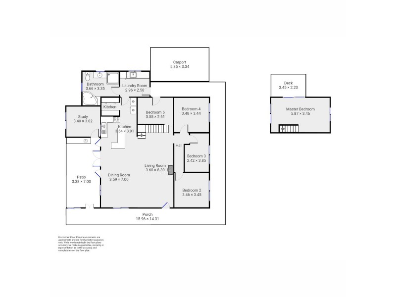 157 Riverway Road (Boorara Brook), Northcliffe WA 6262 Floorplan