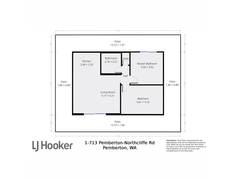 1/713 Pemberton-Northcliffe Road (Crowea), Pemberton WA 6260 Floorplan