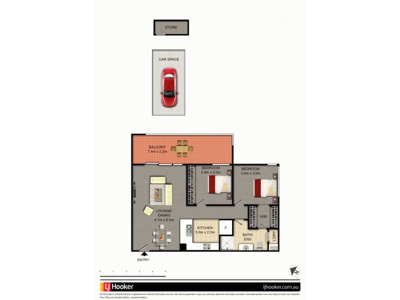 137/64 College Street, Belconnen ACT 2617 Floorplan