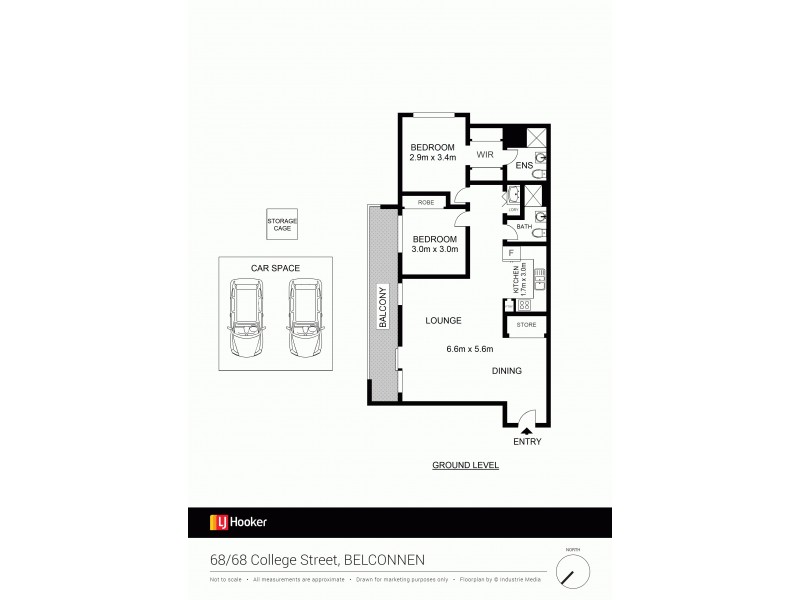 68/68 College Street, Belconnen ACT 2617 Floorplan