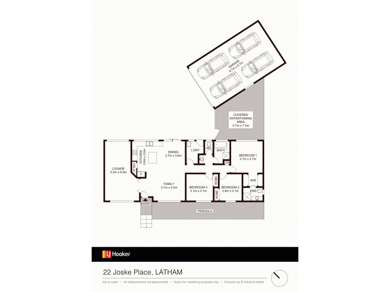 22 Joske Place, Latham ACT 2615 Floorplan
