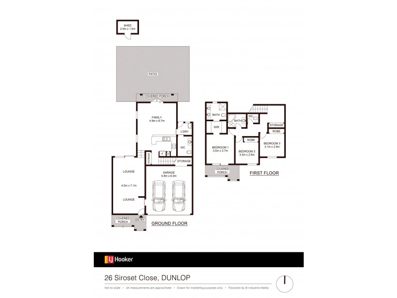 26 Siroset Close, Dunlop ACT 2615 Floorplan