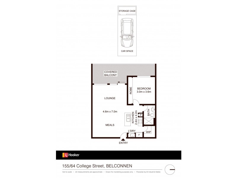 155/64 College Street, Belconnen ACT 2617 Floorplan