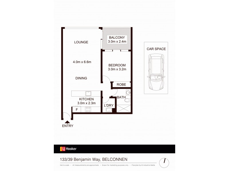 133/39 Benjamin Way, Belconnen ACT 2617 Floorplan