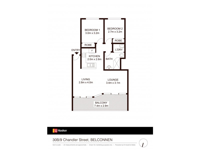 30B/9 Chandler Street, Belconnen ACT 2617 Floorplan