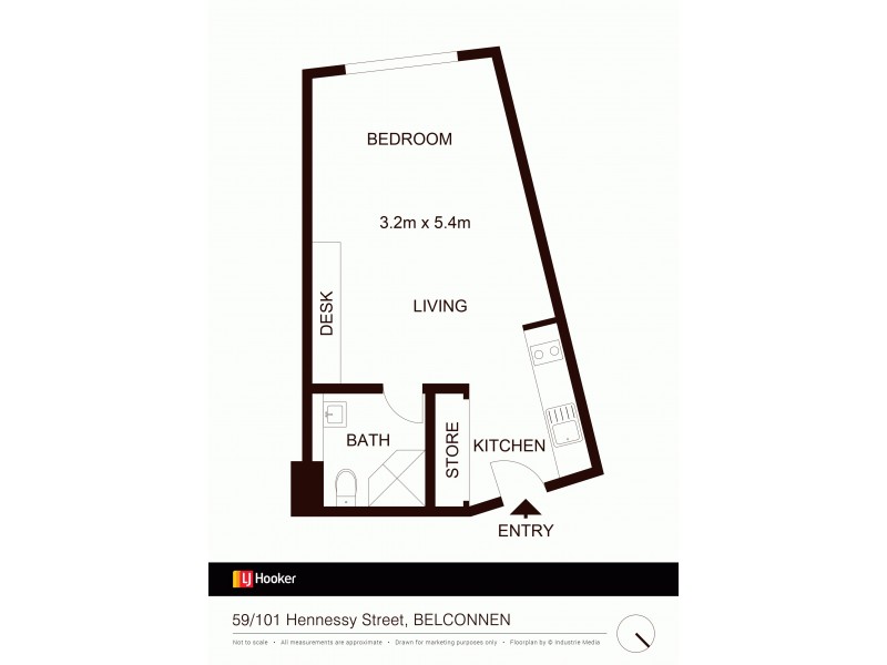 59/101 Hennessy Street, Belconnen ACT 2617 Floorplan