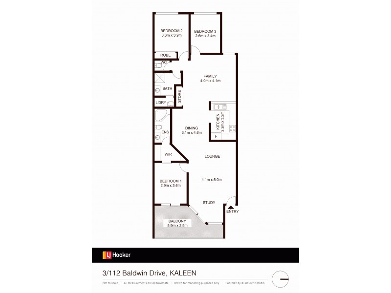 3/112 Baldwin Drive, Kaleen ACT 2617 Floorplan