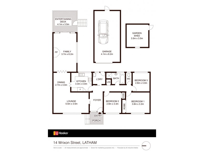 14 Wrixon Street, Latham ACT 2615 Floorplan