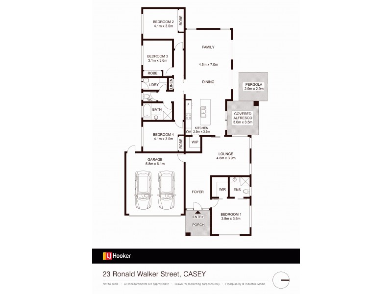 23 Ronald Walker Street, Casey ACT 2913 Floorplan