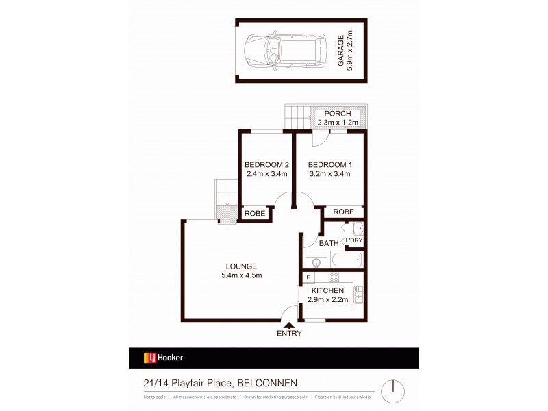 21/14 Playfair Place, Belconnen ACT 2617 Floorplan