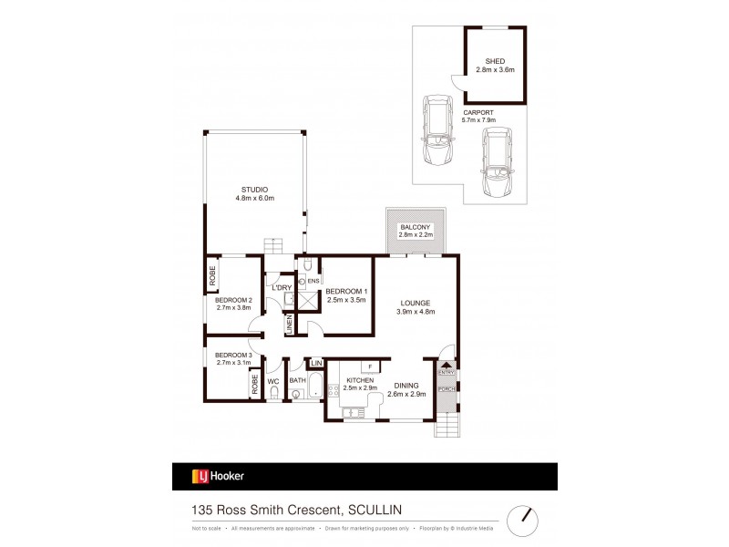 135 Ross Smith Crescent, Scullin ACT 2614 Floorplan