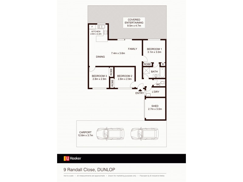 9 Randall Close, Dunlop ACT 2615 Floorplan