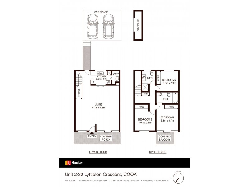 2/30 Lyttleton Crescent, Cook ACT 2614 Floorplan