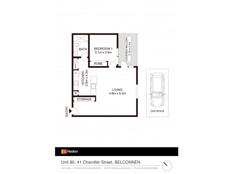 80/41 Chandler Street, Belconnen ACT 2617 Floorplan