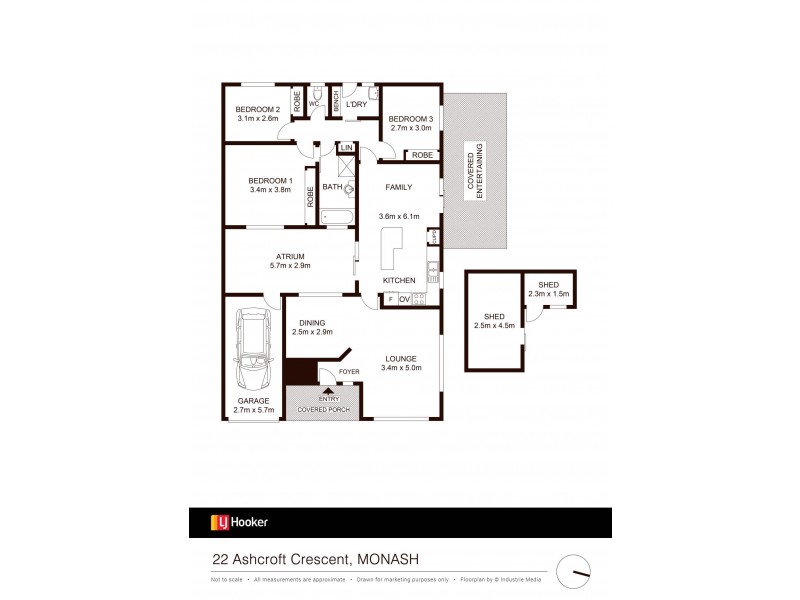 22 Ashcroft Crescent, Monash ACT 2904 Floorplan