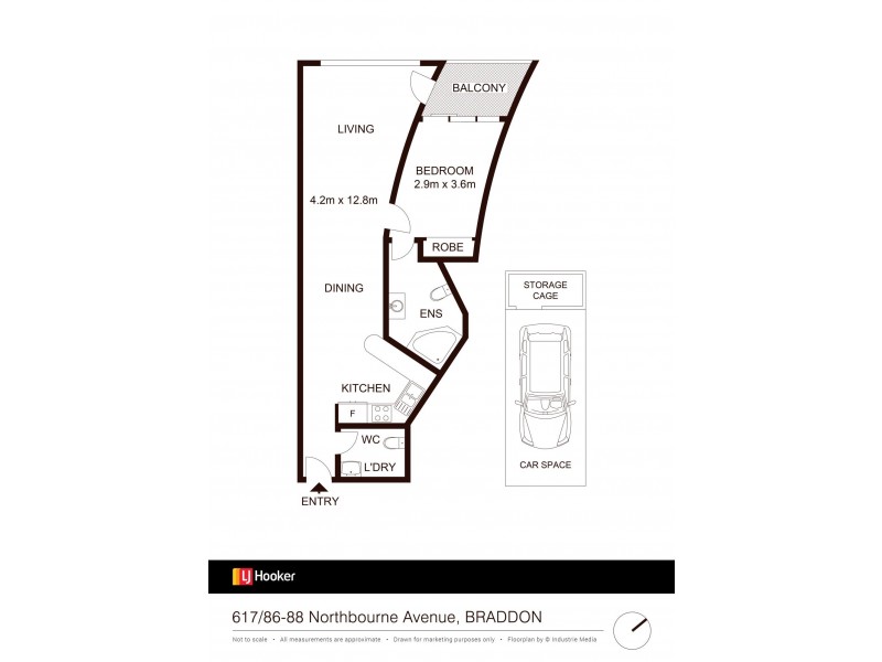 617/86-88 Northbourne Avenue, Braddon ACT 2612 Floorplan