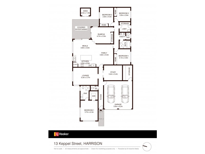 13 Keppel Street, Harrison ACT 2914 Floorplan