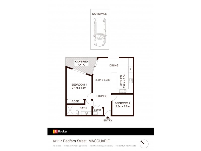 6/117 Redfern Street, Macquarie ACT 2614 Floorplan