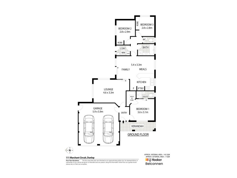 111 Marchant Circuit, Dunlop ACT 2615 Floorplan