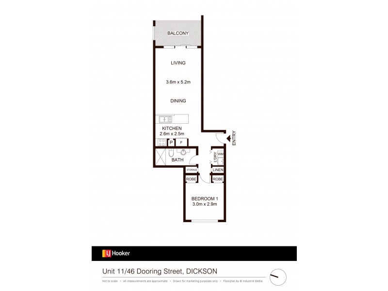 11/46 Dooring Street, Dickson ACT 2602 Floorplan