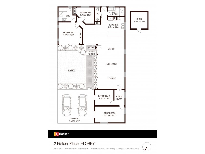 2 Fielder Place, Florey ACT 2615 Floorplan