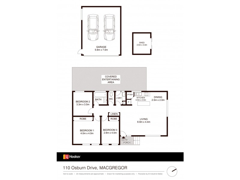 110 Osburn Drive, Macgregor ACT 2615 Floorplan