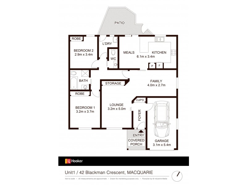 1/42 Blackman Crescent, Macquarie ACT 2614 Floorplan