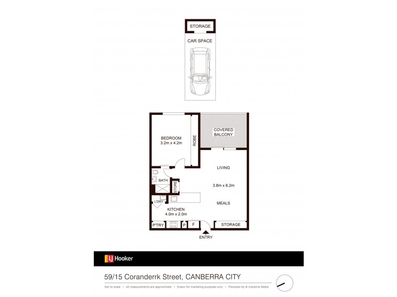 59/15 Coranderrk Street, City ACT 2601 Floorplan