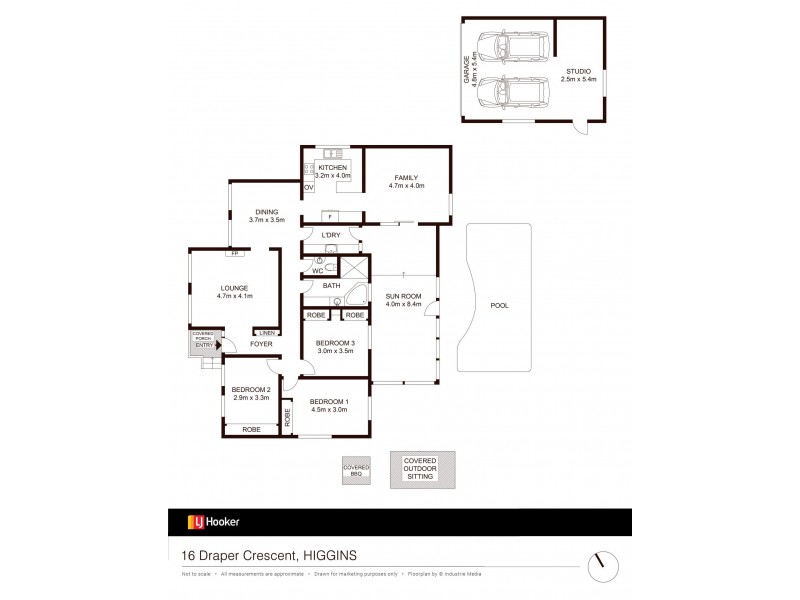 16 Draper Crescent, Higgins ACT 2615 Floorplan