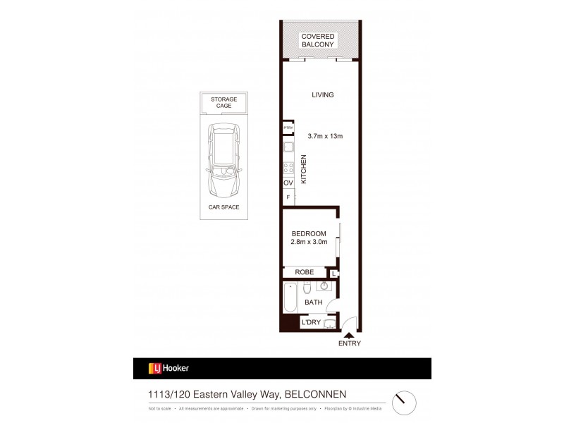 1113/120 Eastern Valley Way, Belconnen ACT 2617 Floorplan