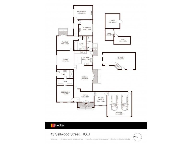 43 Sellwood Street, Holt ACT 2615 Floorplan