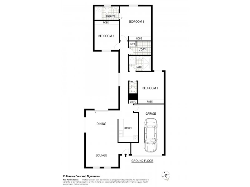 13 Bunima Crescent, Ngunnawal ACT 2913 Floorplan