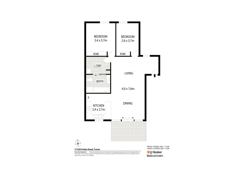 17/52a Forbes Street, Turner ACT 2612 Floorplan