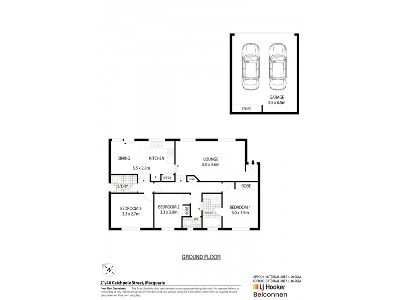 21/46 Catchpole Street, Macquarie ACT 2614 Floorplan