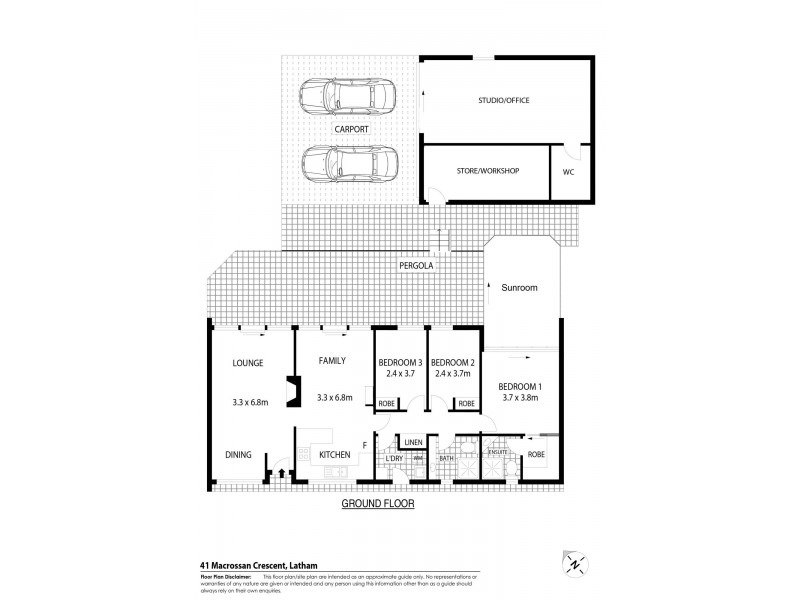 41 Macrossan Crescent, Latham ACT 2615 Floorplan