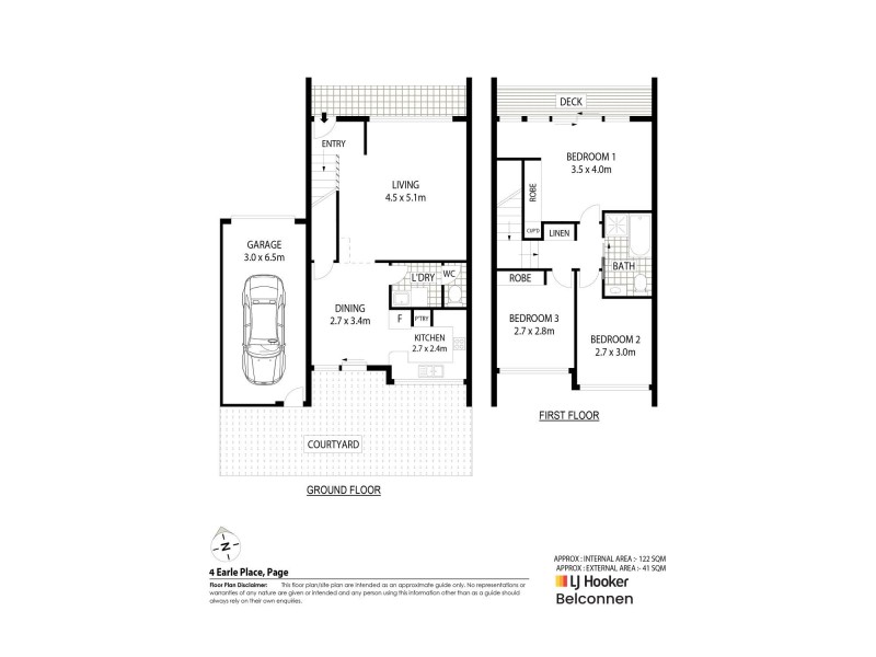 2/4 Earle Place, Page ACT 2614 Floorplan
