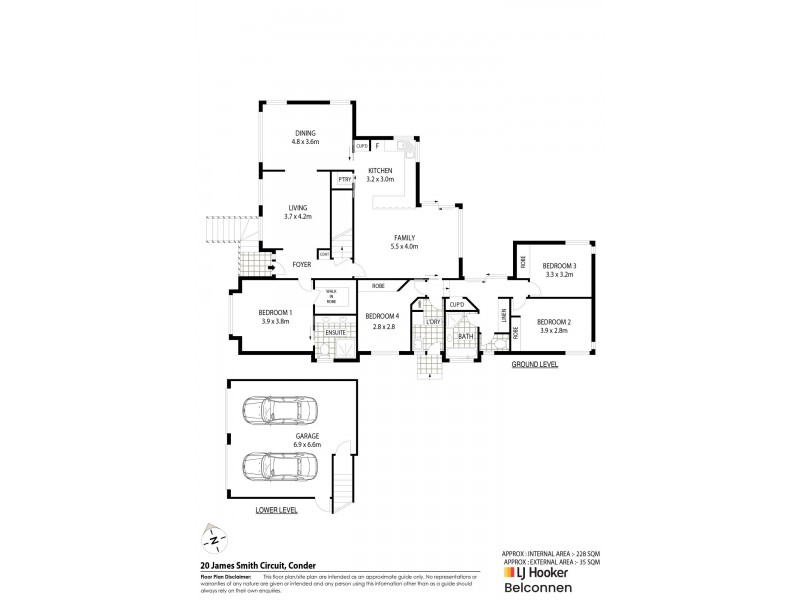 20 James Smith Circuit, Conder ACT 2906 Floorplan