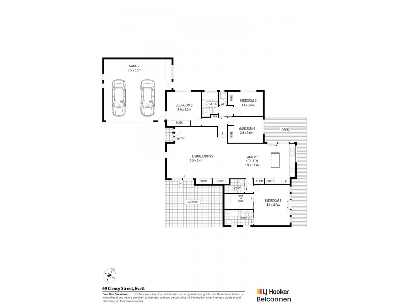 69 Clancy Street, Evatt ACT 2617 Floorplan