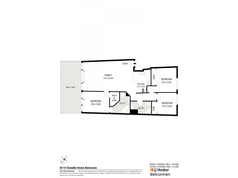 34/13 Chandler Street, Belconnen ACT 2617 Floorplan