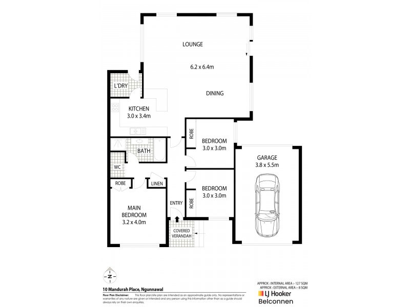 10 Mandurah Place, Ngunnawal ACT 2913 Floorplan