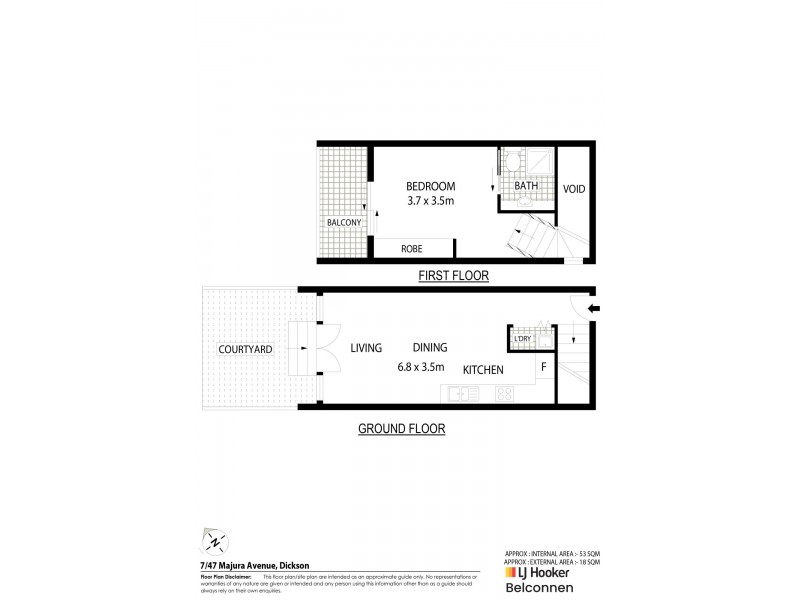 7/47 Majura Avenue, Dickson ACT 2602 Floorplan