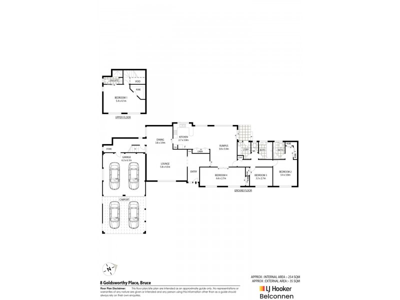 8 Goldsworthy Place, Bruce ACT 2617 Floorplan